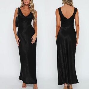 White Fox Boutique Black Maxi Dress - Size XS